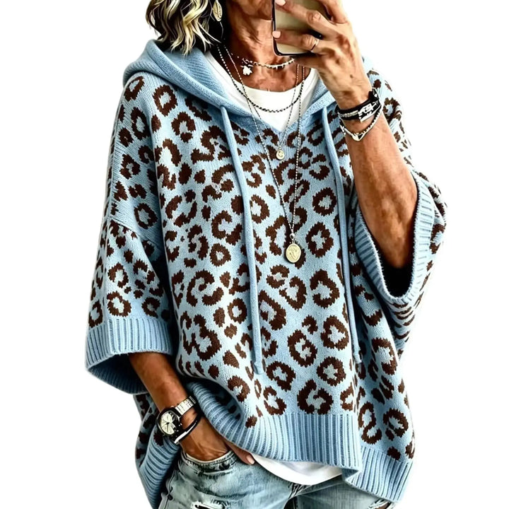 Fanny Drawstring Leopard Hoodie
