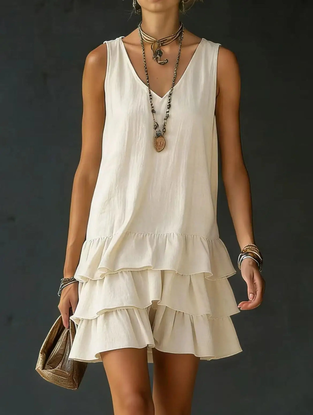 Theodora Ruffle Mini Dress