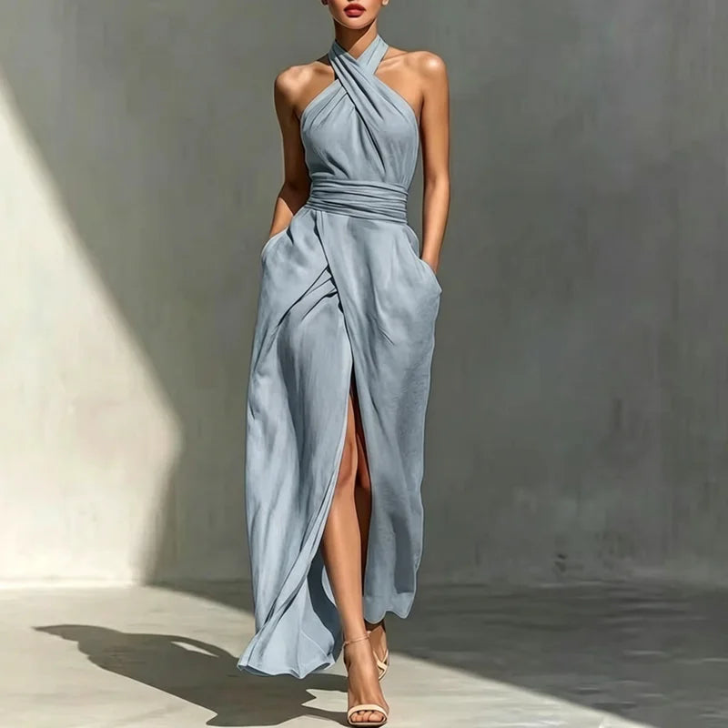 Asterin Halter Maxi Dress