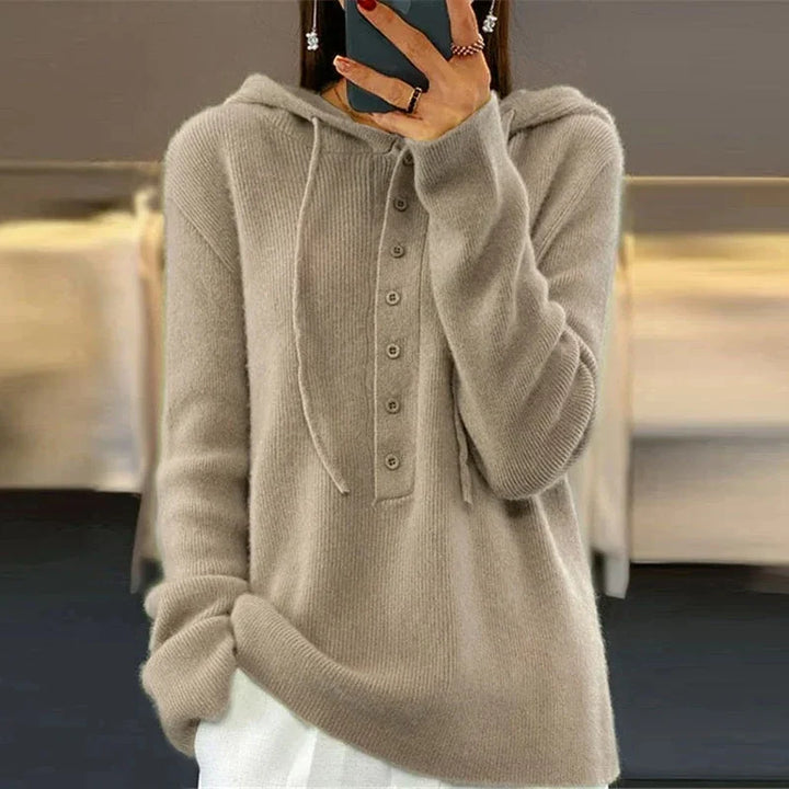 Amory Button Front Hoodie