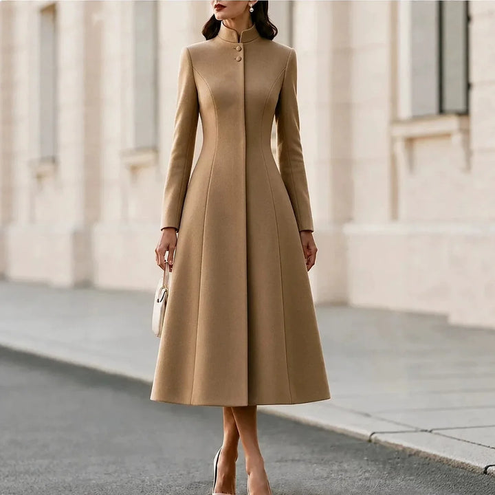 Wynne Stand Collar Coat Dress