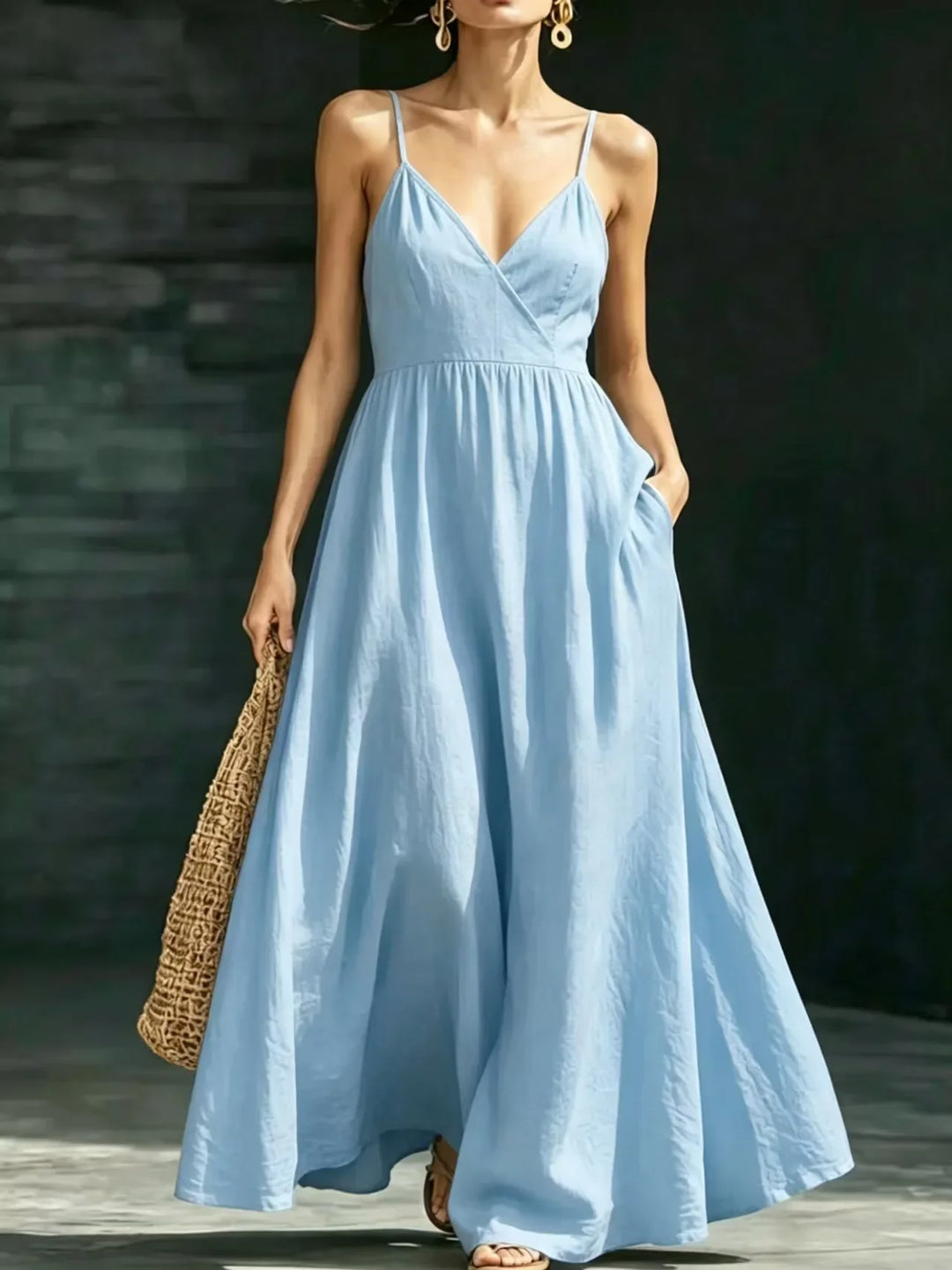 Brivelle Elegant Flowy Maxi Dress