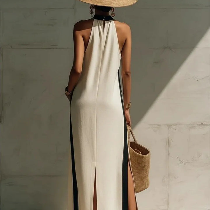 Karen Casual Halter Maxi Dress