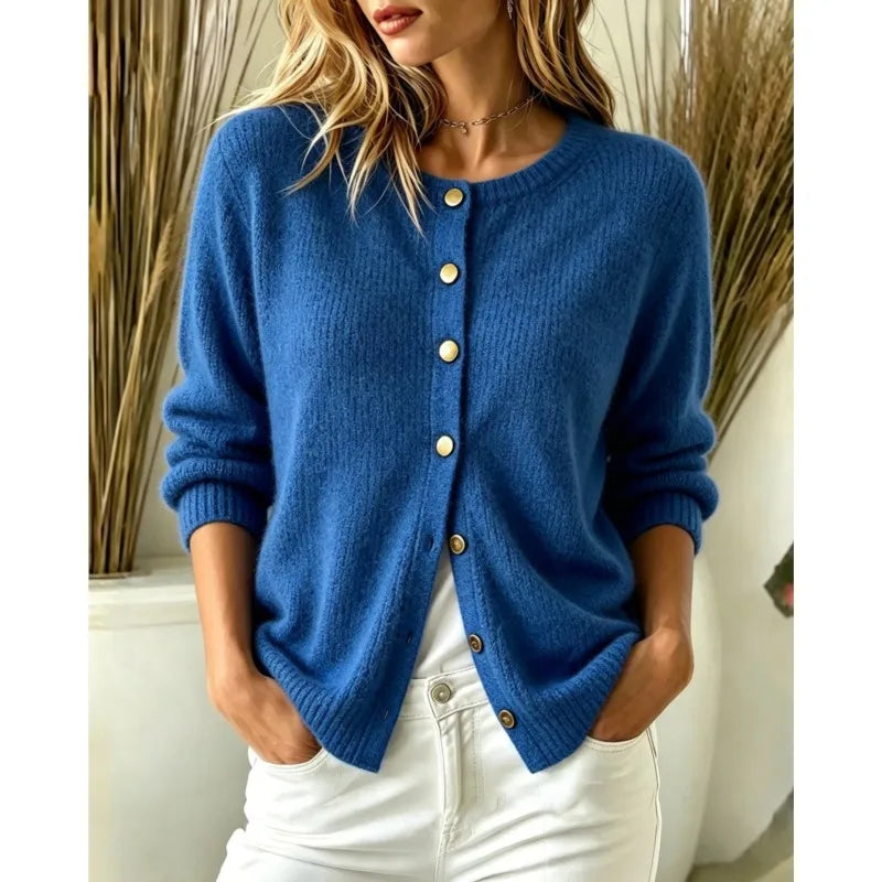 Delphine Button Front Cardigan