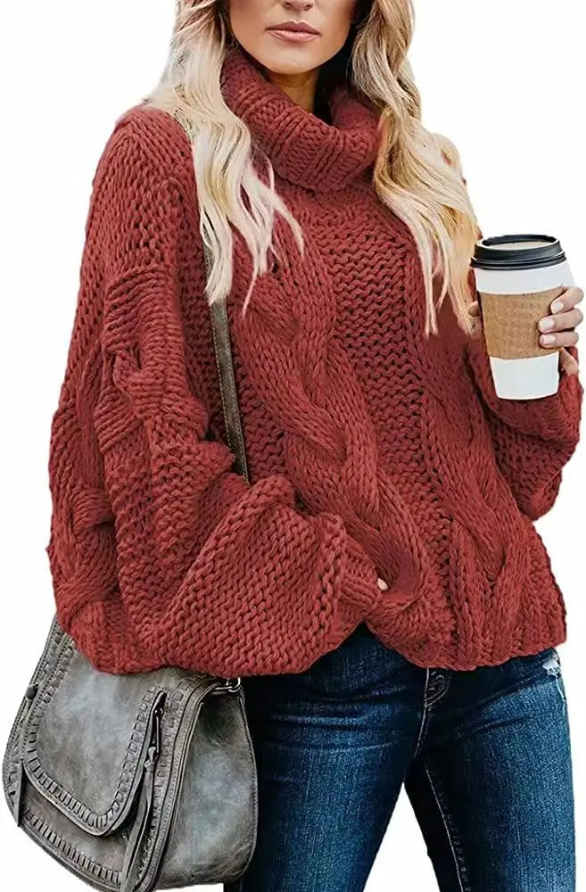 Ivy Cable Knit Turtleneck Sweater