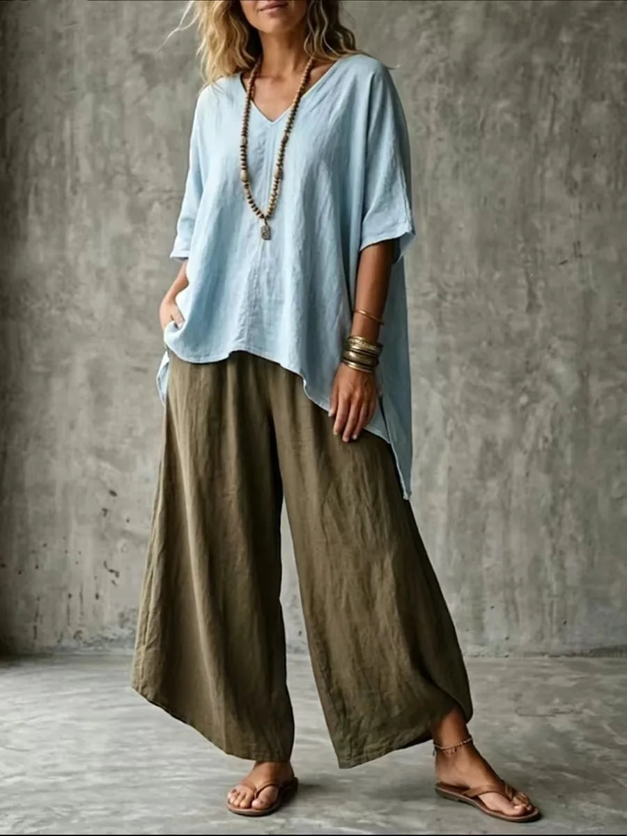 Anneliese Linen Blend Co-Ord Set