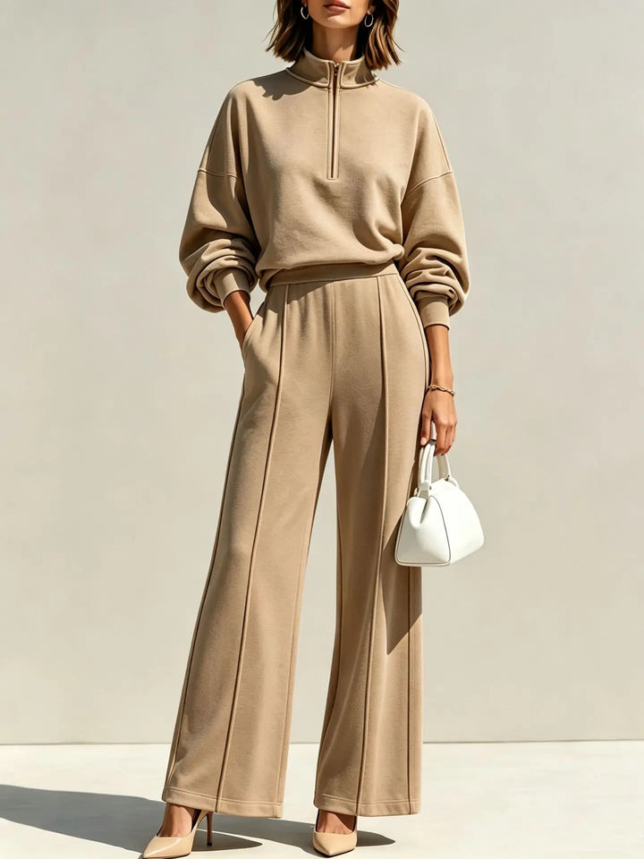 Eugenie Quarter Zip Travel Set