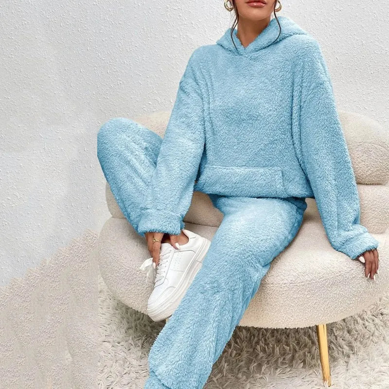 Faustine Cozy Hooded Fleece Set