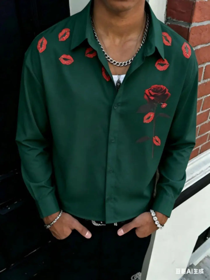 Aaron Graphic Button Front Shirt
