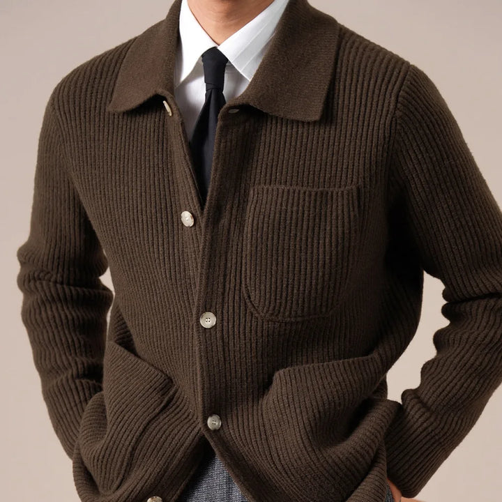 Ignatius Ribbed Knit Cardigan