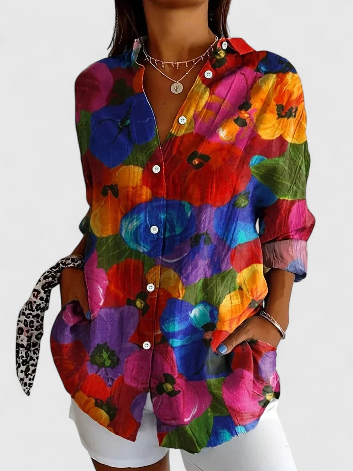 Xaviera Floral Print Blouse