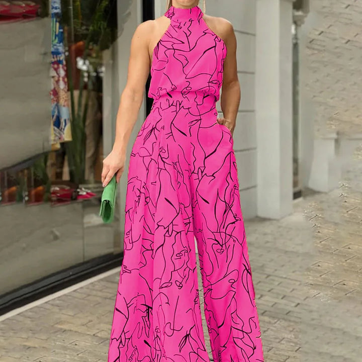 Miranda Halter Wide Leg Jumpsuit
