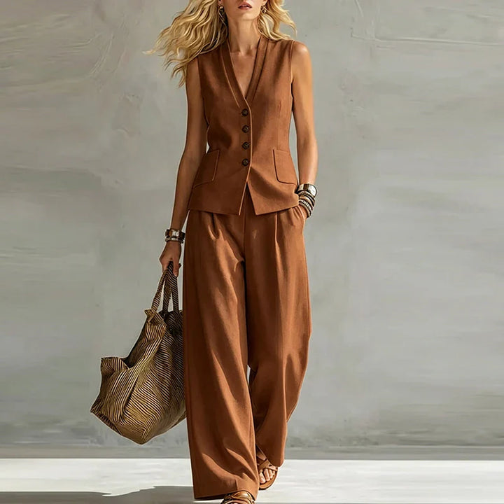 Solenne Tailored Vest Set