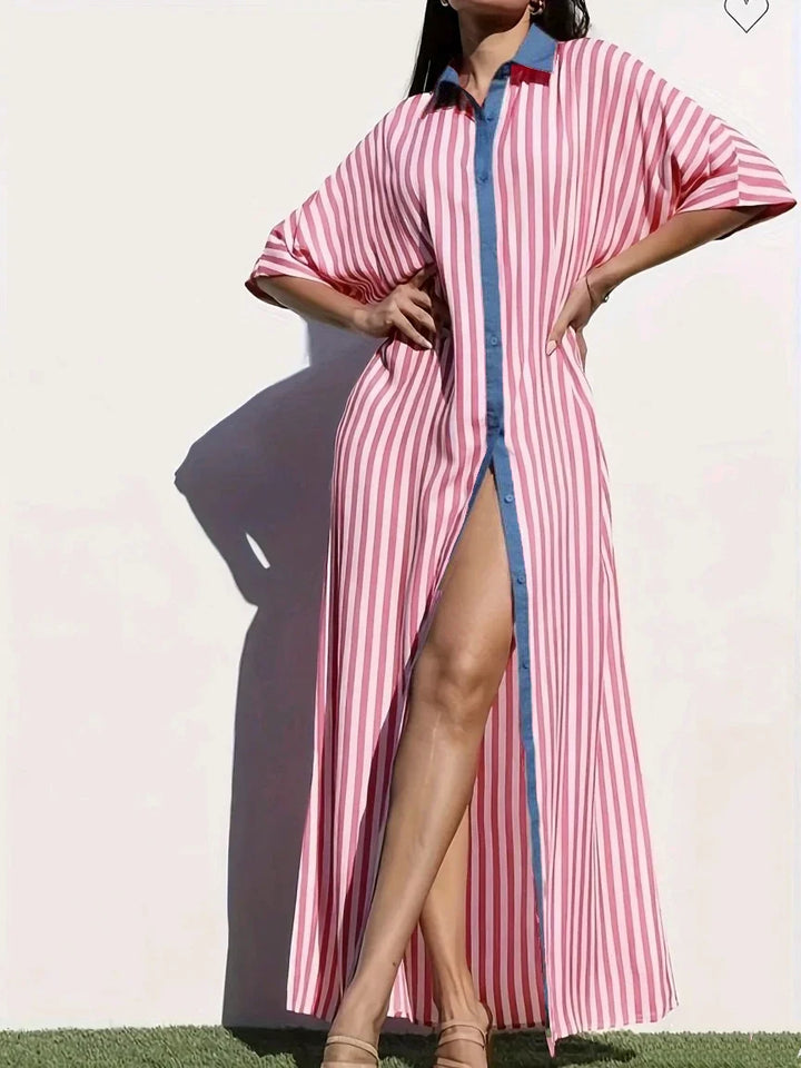 Pamela Stripe Maxi Dress