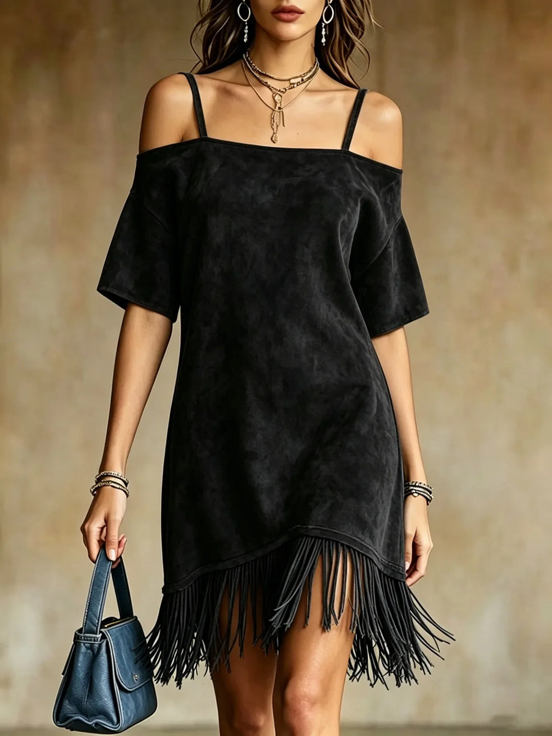 Marissa Fringe Mini Dress
