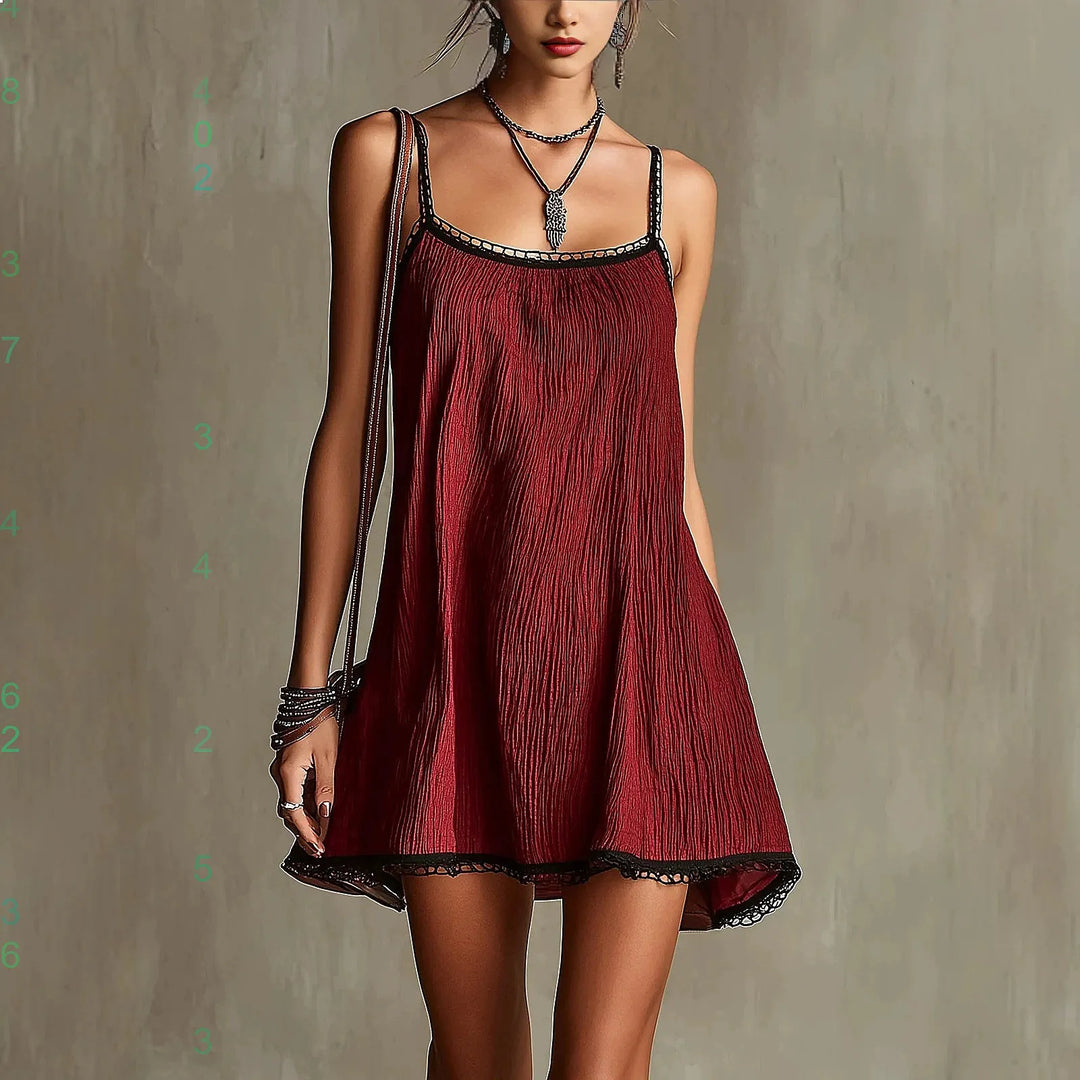 Kayla Sleeveless Swing Mini Dress