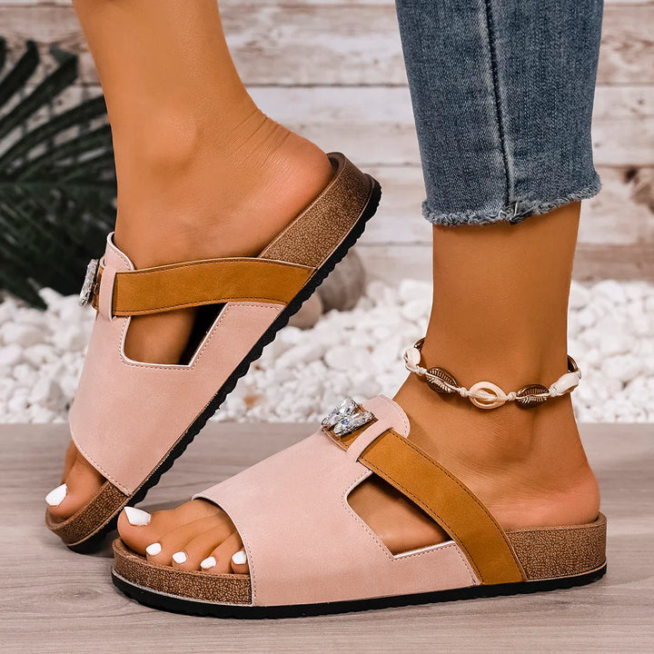 Paloma Cork Slide Sandals