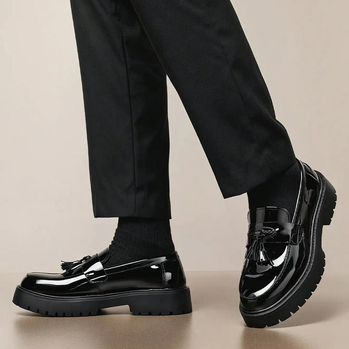 Hensen Leather Tassel Loafers