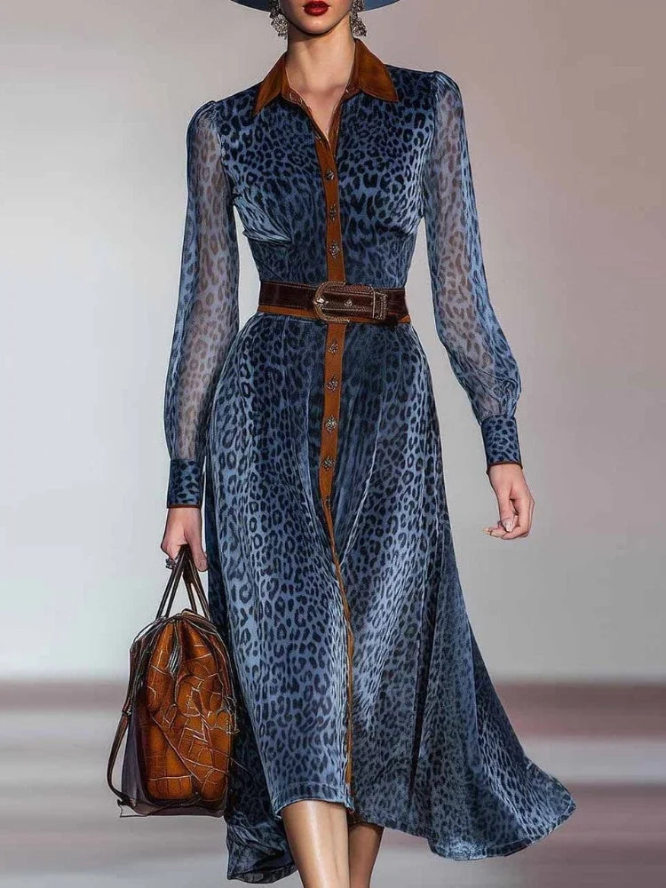 Rosadora Printed Mesh Midi Dress