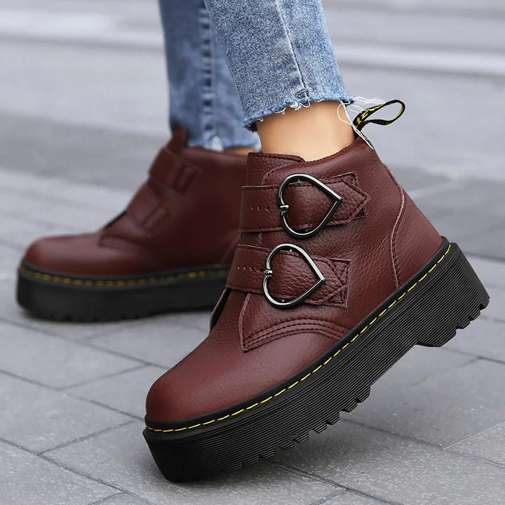 Britney Leather Platforms