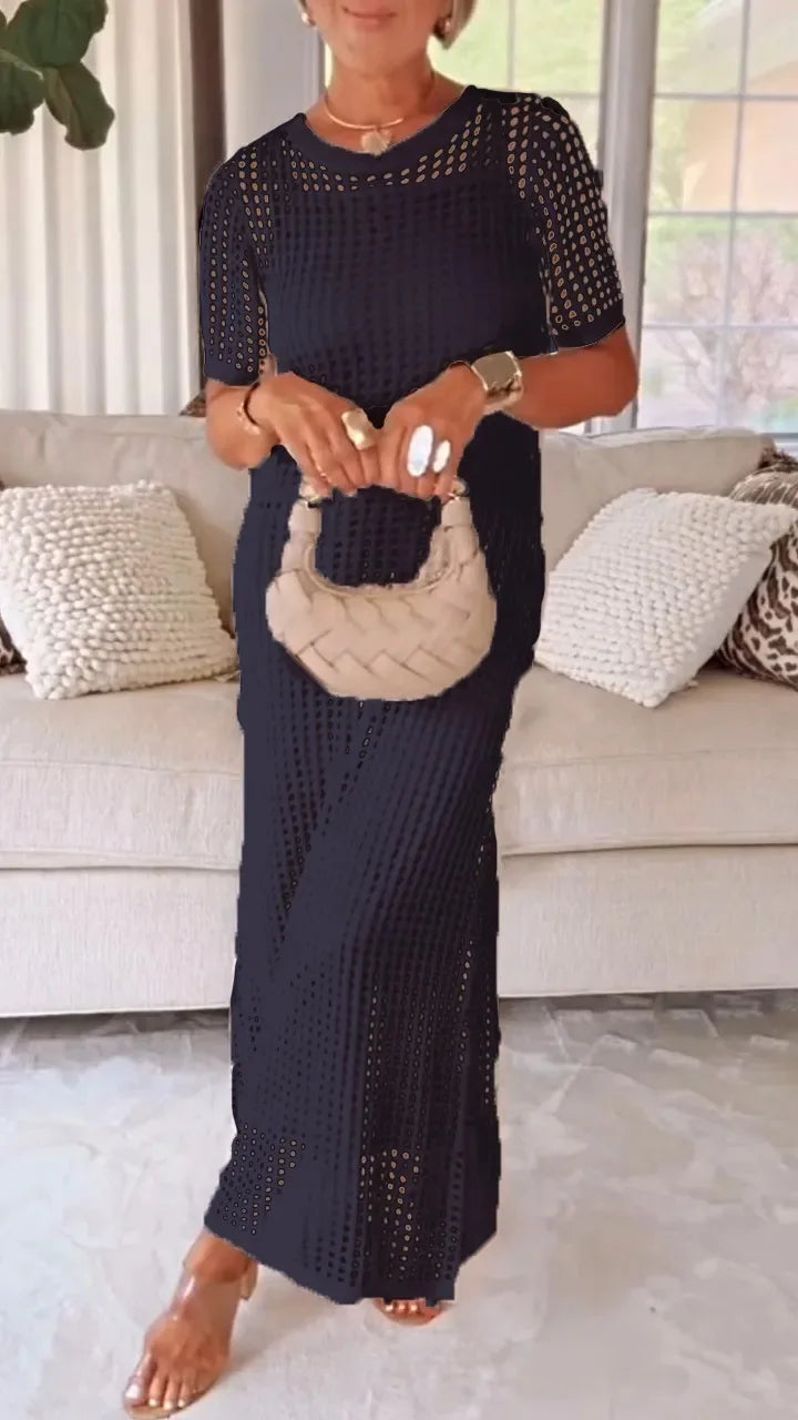Mia Breathable Knit Maxi Dress