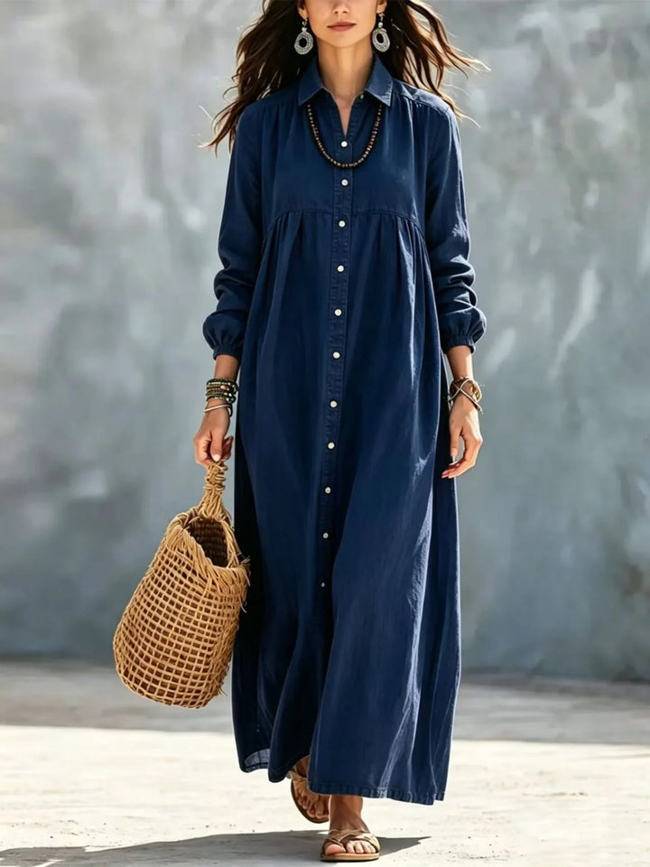 Everett Button Front Maxi Dress
