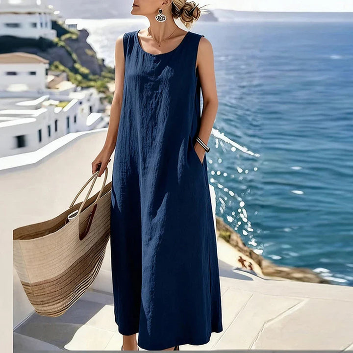 Lucelia Elegant Sleeveless Maxi Dress