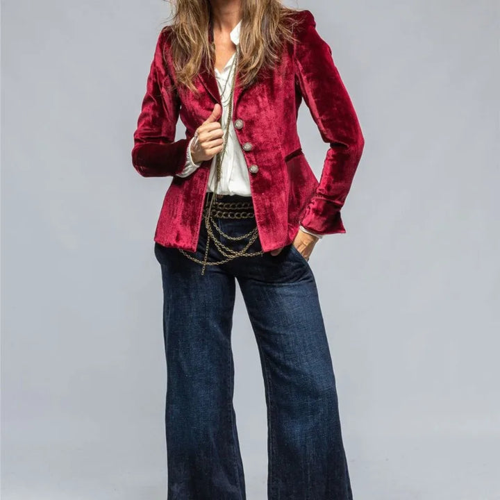 Marlena Tailored Velvet Blazer