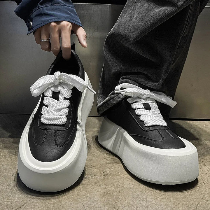 Luca Wide Lace Platform Sneakers