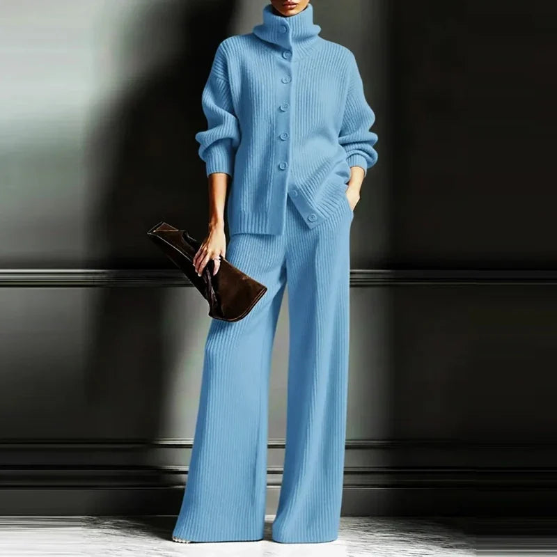 Leena Classic Ribbed Matching Set