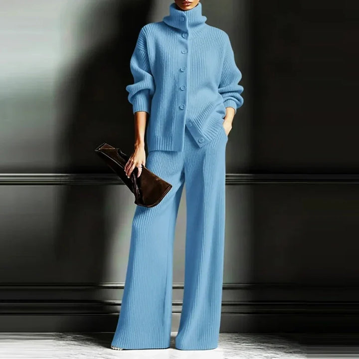 Leena Classic Ribbed Matching Set