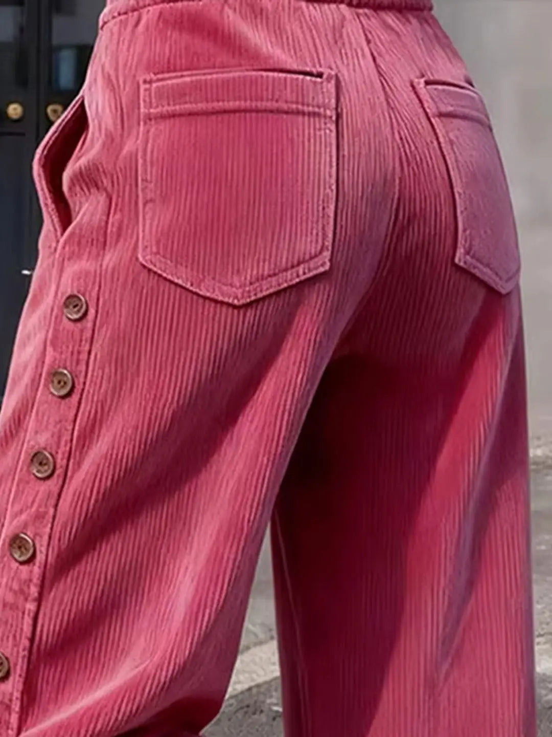 Briar Button Side Corduroy Pants