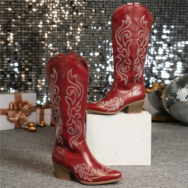Magnolia Embroidered Cowboy Boots