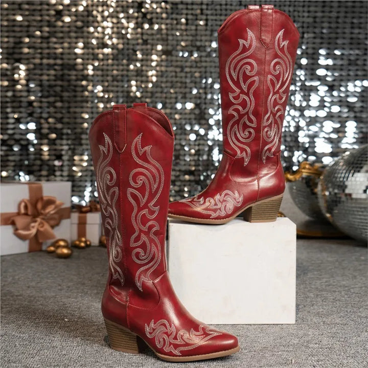Magnolia Embroidered Cowboy Boots