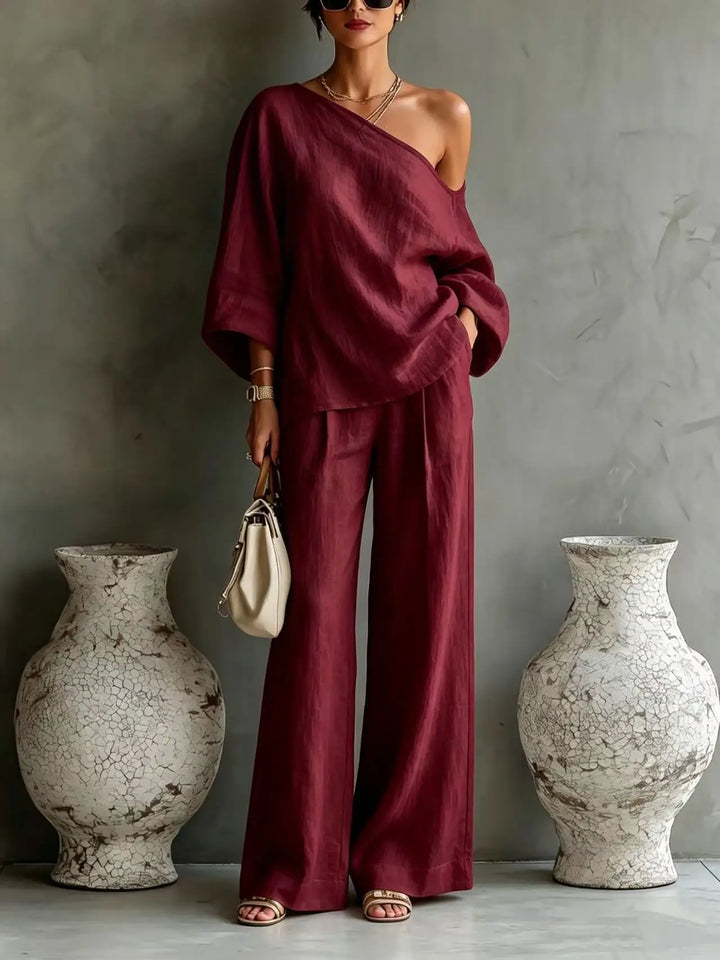 Arya One Shoulder Matching Set