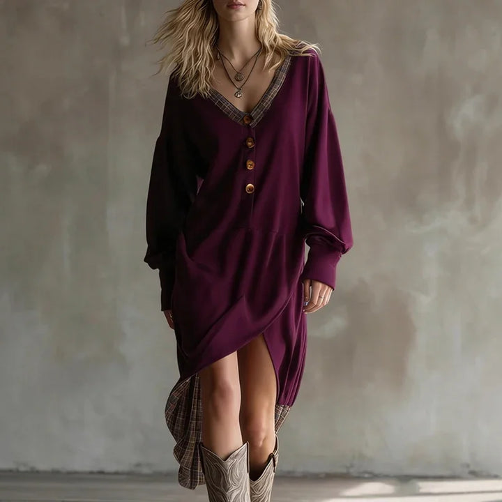 Marigold Asymmetrical Maxi Dress