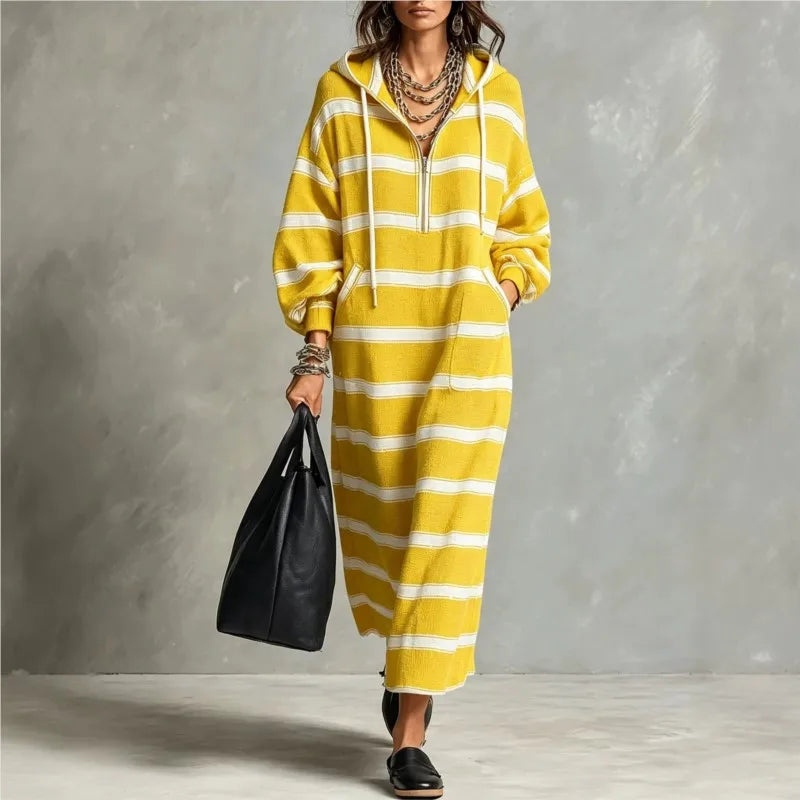 Odessa Half Zip Hoodie Dress