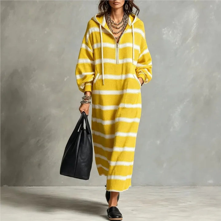 Odessa Half Zip Hoodie Dress