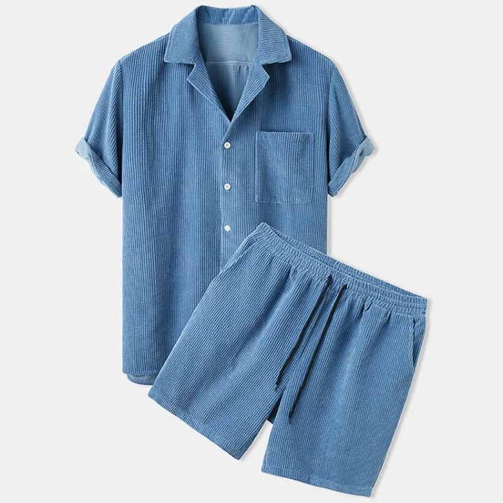 Adrian Button Down Summer Polo Set