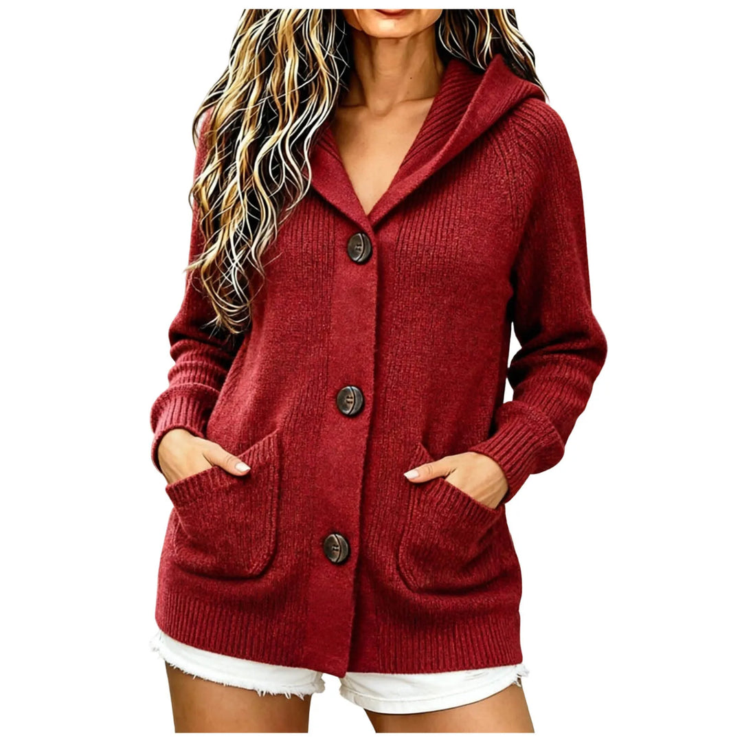 Fenrose Chunky Button Front Cardigan