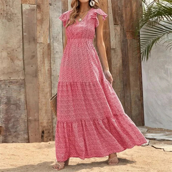 Tiffany Tiered Ruffle Maxi Dress
