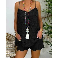 Josiane Soft Ruffled Embroidery Casual Set