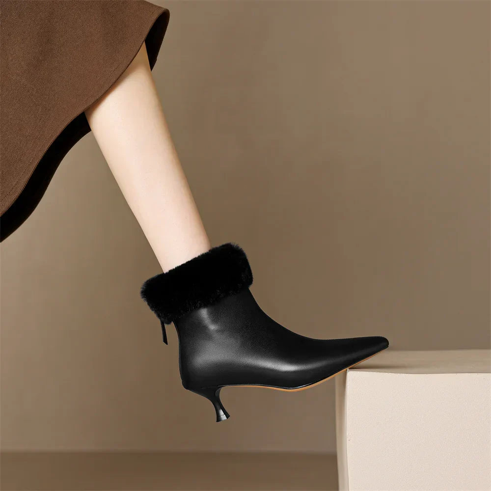 Claire Leather Ankle Boots