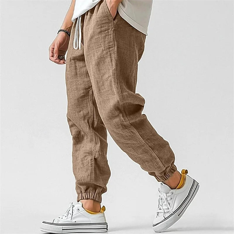 Landon Cotton Linen Jogger Pants