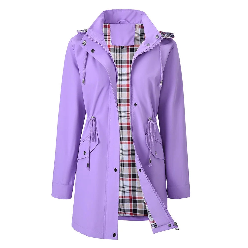 Emberlyn Drawstring Waist Rain Jacket