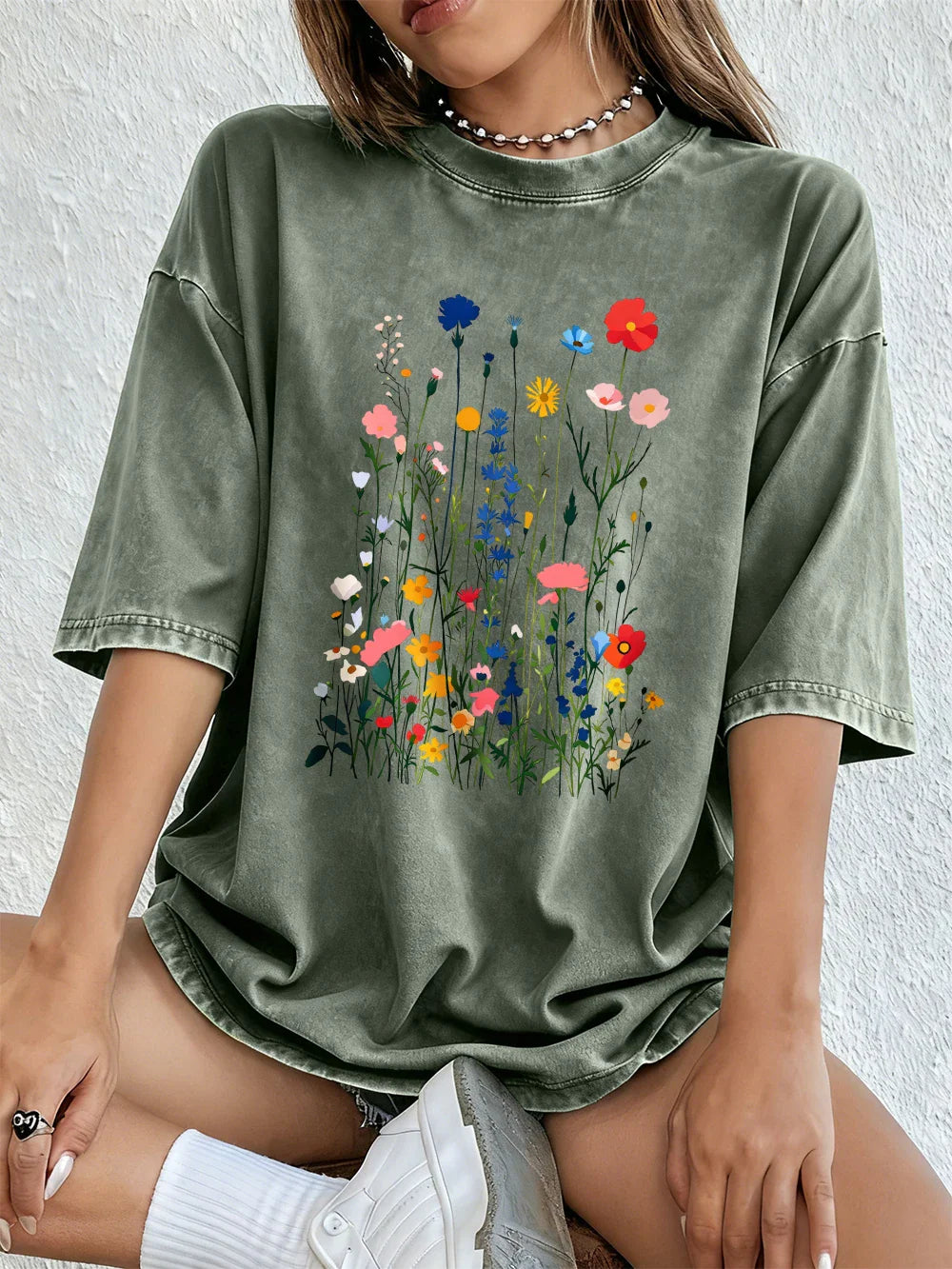 Shannon Floral Graphic T Shirt