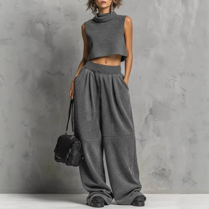Valentina Crop Top & Trouser Set