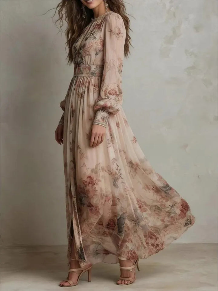 Fiona Vintage Floral Maxi Dress