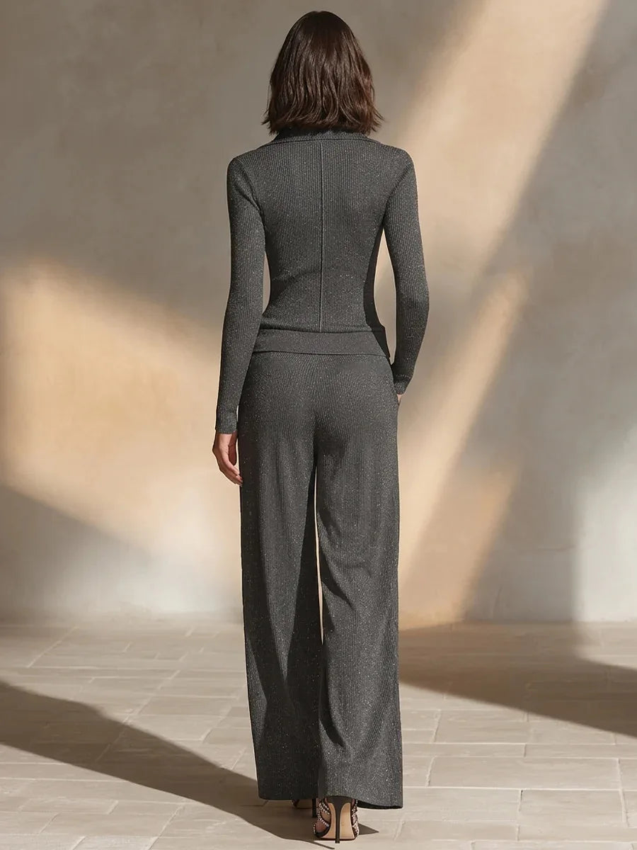 Odalys Zip Front Pant Set