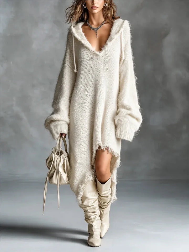 Marguerite Hooded Sweater Dress